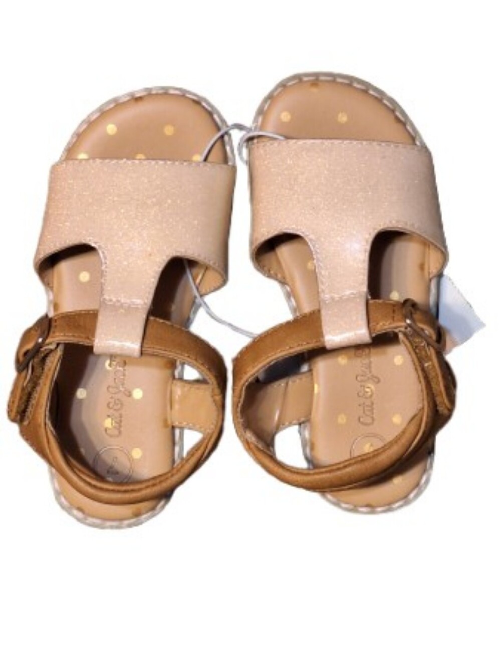 NWT Cat & Jack Kinsley Glitter Toddler Sandals